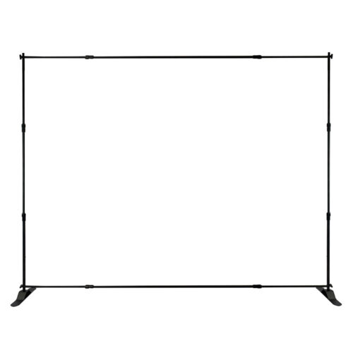 PMC's Value Line Custom Print Full Color Slider Banner Stands are available in sizes 8x7.5ft and 10x7.5ft. These are perfect for product advertisement.