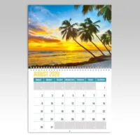Custom Print Full Color Spiral Bind Calendar